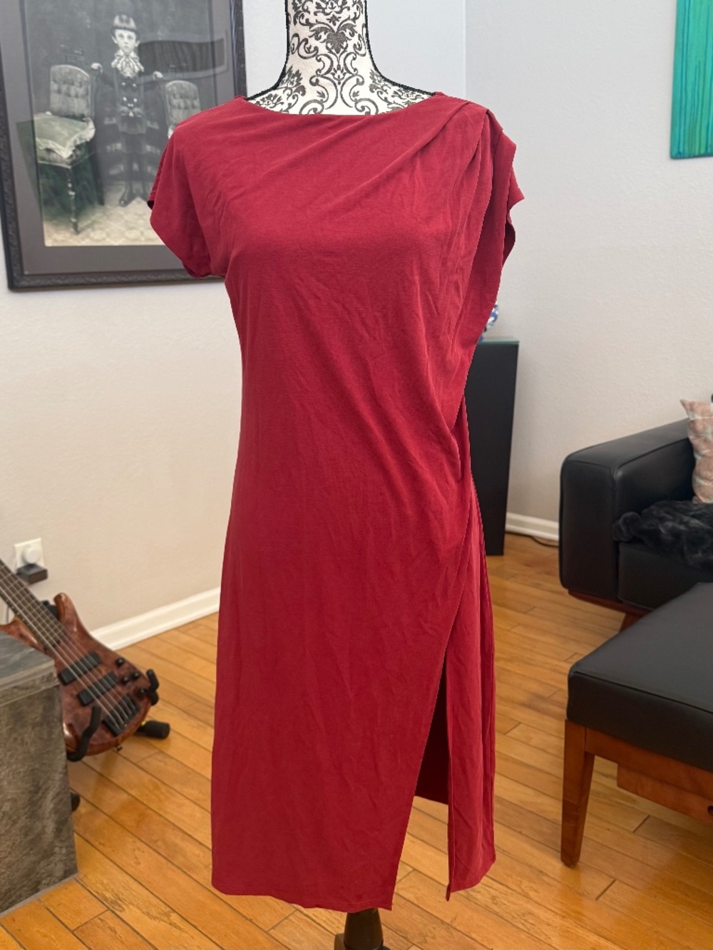 VENUS Asymmetric Drape Dress